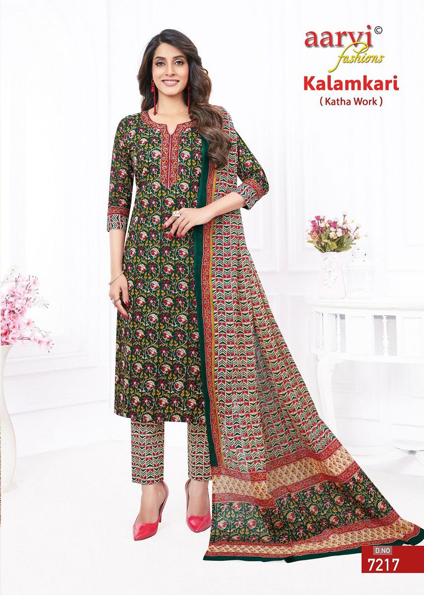 Aarvi Kalamkari Vol 1 Printed Cotton Readymade Dress
